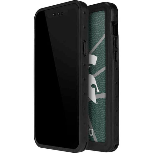 Michigan State University Green Basketball iPhone 15 Waterproof Case