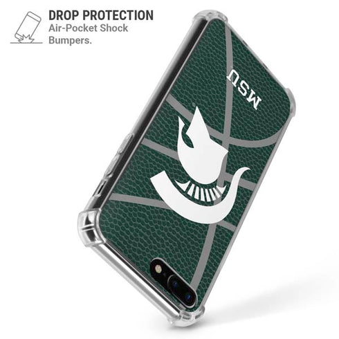 Michigan State University Green Basketball iPhone 7/8 Plus Clear Case
