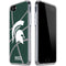 Michigan State University Green Basketball iPhone SE (2nd & 3rd Gen) Clear Case