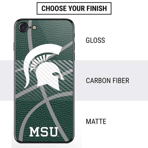 Michigan State University Green Basketball iPhone SE (2nd & 3rd Gen) Skin