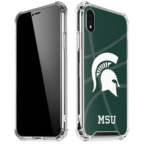 Michigan State University Green Basketball iPhone XR Clear Case