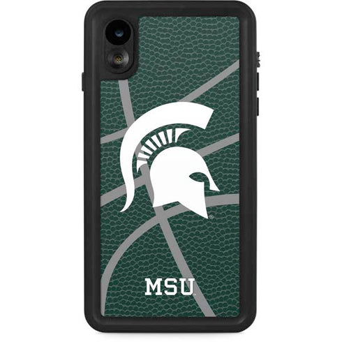 Michigan State University Green Basketball iPhone XR Waterproof Case
