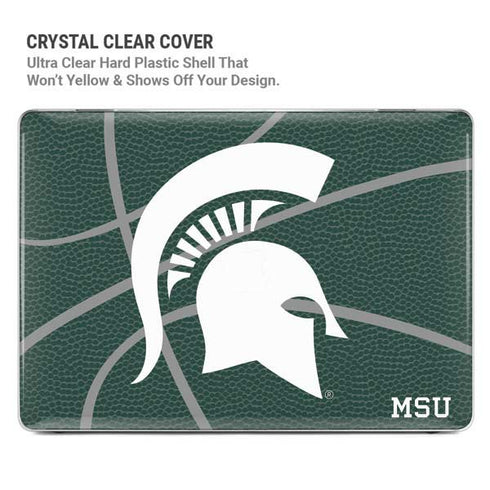 Michigan State University Green Basketball MacBook Pro 16in (2021-25) Case plus Skin