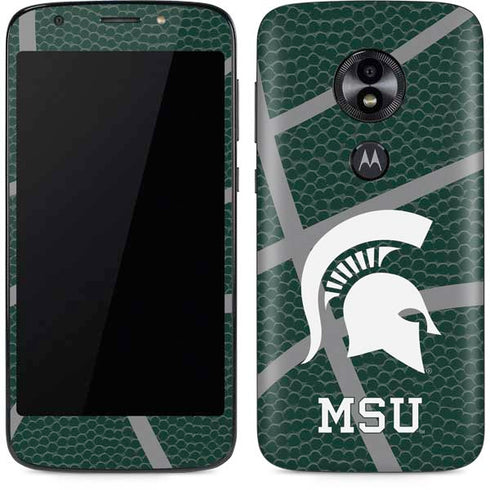 Michigan State University Green Basketball Moto E5 Play Skin