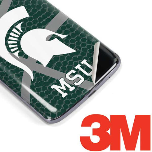Michigan State University Green Basketball Moto E5 Plus Skin