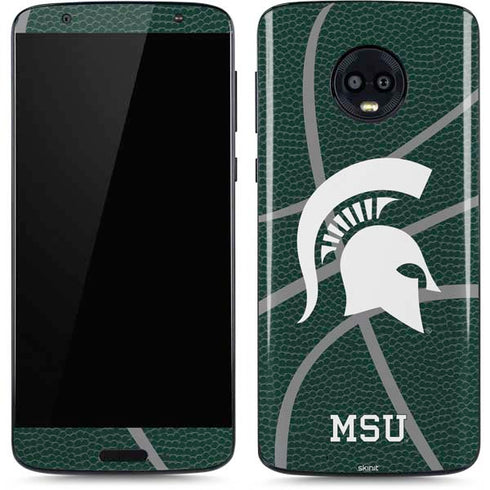 Michigan State University Green Basketball Moto G6 Skin