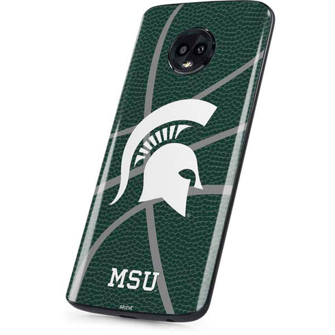 Michigan State University Green Basketball Moto G6 Skin