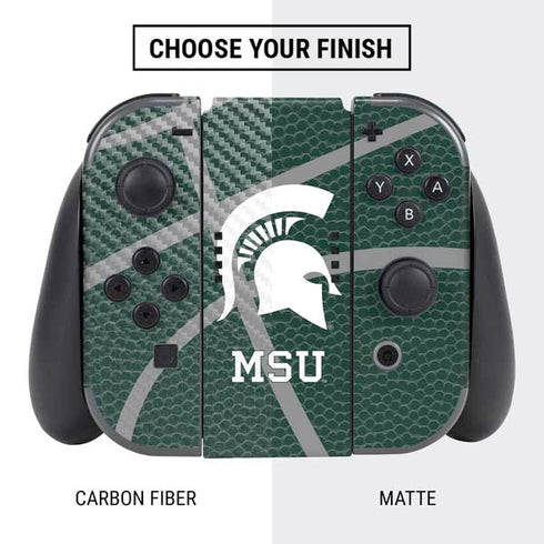 Michigan State University Green Basketball Nintendo Switch Bundle Skin