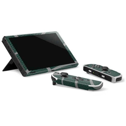 Michigan State University Green Basketball Nintendo Switch OLED (2021) Skin