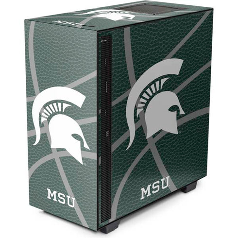 Michigan State University Green Basketball NZXT H510 Compact ATX Mid-Tower Case Skin