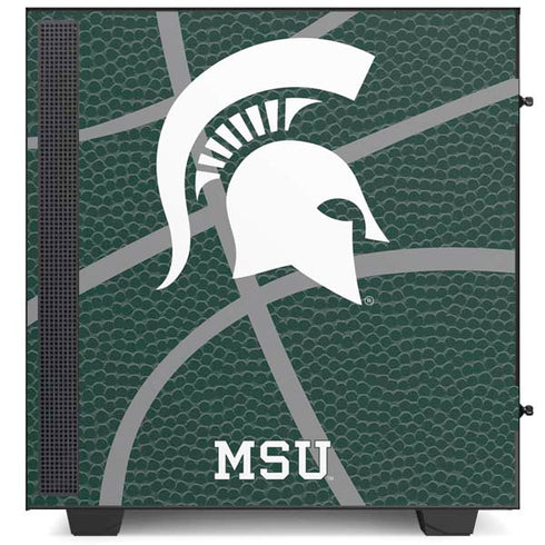 Michigan State University Green Basketball NZXT H510 Compact ATX Mid-Tower Case Skin