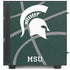 Michigan State University Green Basketball NZXT H510 Compact ATX Mid-Tower Case Skin