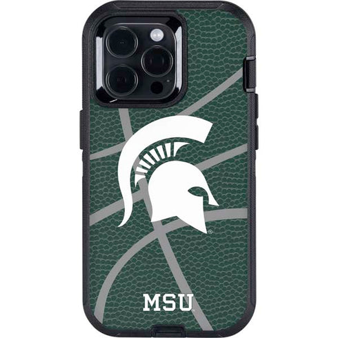 Michigan State University Green Basketball Otterbox Defender iPhone Skin