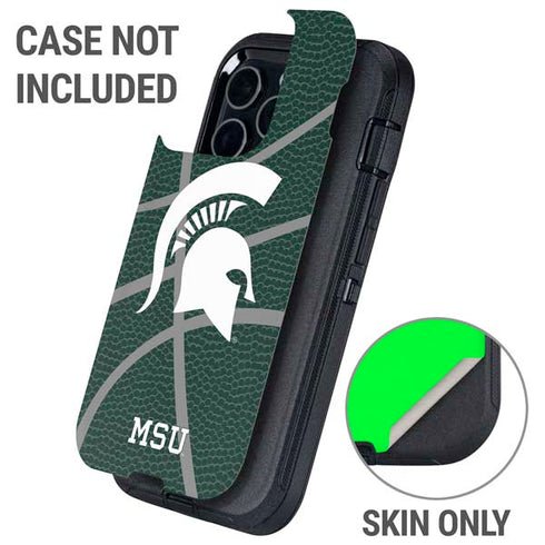 Michigan State University Green Basketball Otterbox Defender iPhone Skin