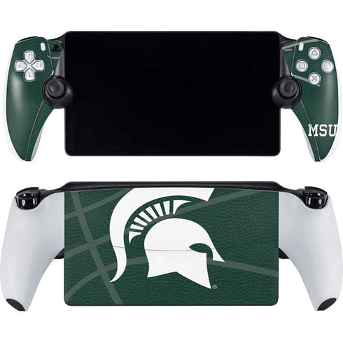 Michigan State University Green Basketball PlayStation Portal Remote Player Skin