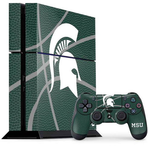 Michigan State University Green Basketball PS4 Console and Controller Bundle Skin