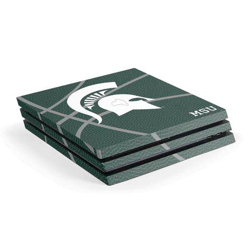 Michigan State University Green Basketball PS4 Pro Console Skin