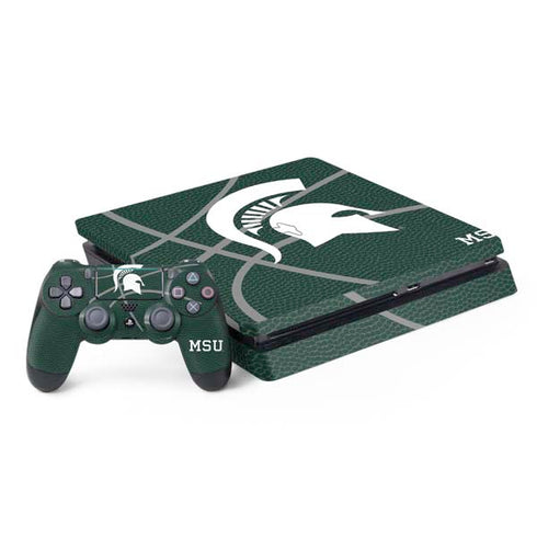 Michigan State University Green Basketball PS4 Slim Bundle Skin