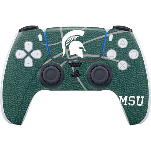 Michigan State University Green Basketball PS5 Controller Skin