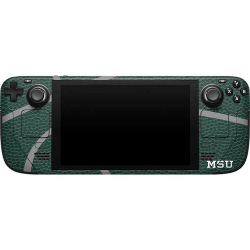 Michigan State University Green Basketball Steam Deck Handheld Gaming Computer Skin