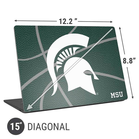 Michigan State University Green Basketball Universal Laptop 15in (12.2 x 8.8in) Skin