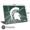 Michigan State University Green Basketball Universal Laptop 15in (12.2 x 8.8in) Skin