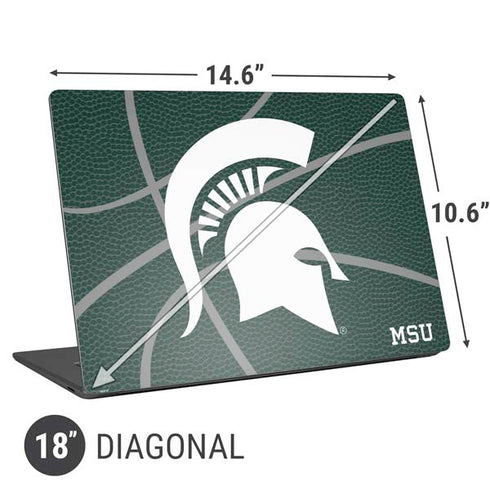 Michigan State University Green Basketball Universal Laptop 18in (14.6 x 10.6in) Skin