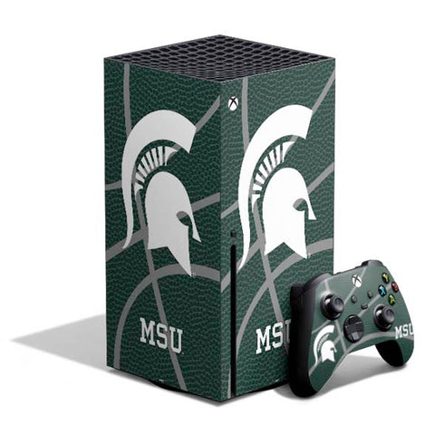 Michigan State University Green Basketball Xbox Series X Bundle Skin