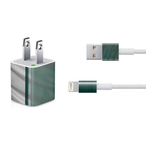 Michigan State University Jersey Grey iPhone Charger (5W USB) Skin
