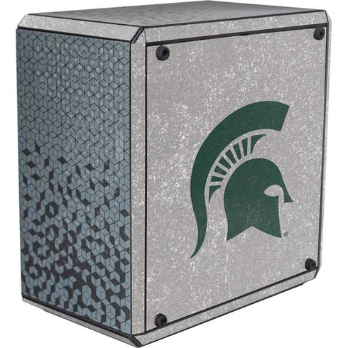 Michigan State University Grey Spartans Logo Cooler Master MasterBox Q300L Mini Tower Skin