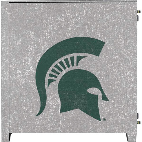 Michigan State University Grey Spartans Logo Corsair 4000D Tempered Glass Mid-Tower ATX Case Skin