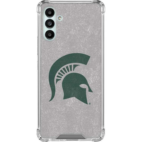 Michigan State University Grey Spartans Logo Galaxy A13 5G Clear Case