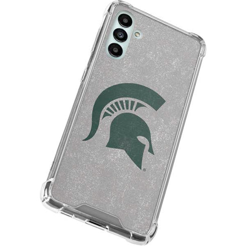 Michigan State University Grey Spartans Logo Galaxy A13 5G Clear Case