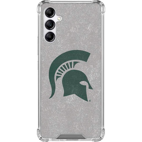 Michigan State University Grey Spartans Logo Galaxy A15 5G Clear Case
