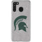 Michigan State University Grey Spartans Logo Galaxy A21 Clear Case