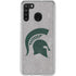 Michigan State University Grey Spartans Logo Galaxy A21 Clear Case