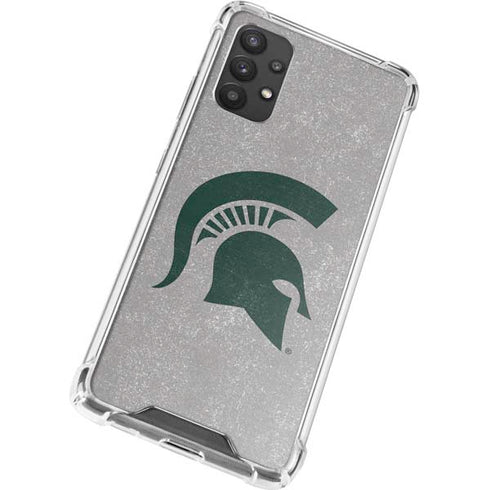 Michigan State University Grey Spartans Logo Galaxy A32 5G Clear Case