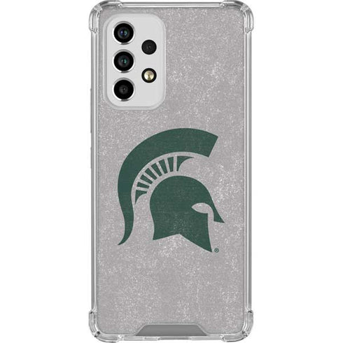 Michigan State University Grey Spartans Logo Galaxy A33 5G Clear Case