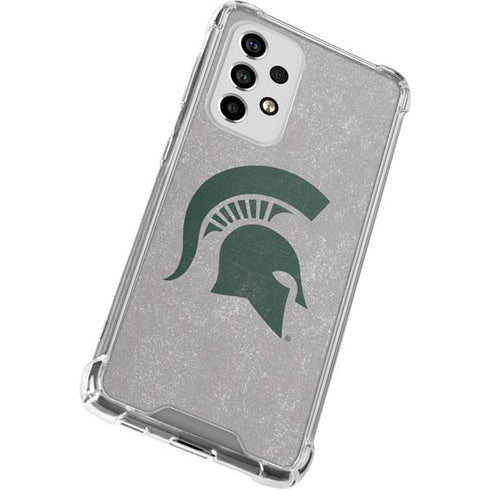 Michigan State University Grey Spartans Logo Galaxy A33 5G Clear Case
