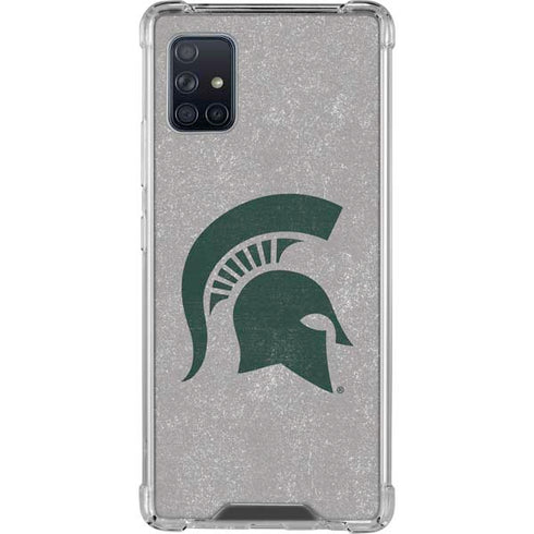 Michigan State University Grey Spartans Logo Galaxy A51 5G Clear Case