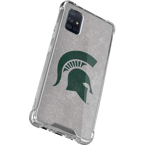 Michigan State University Grey Spartans Logo Galaxy A51 5G Clear Case