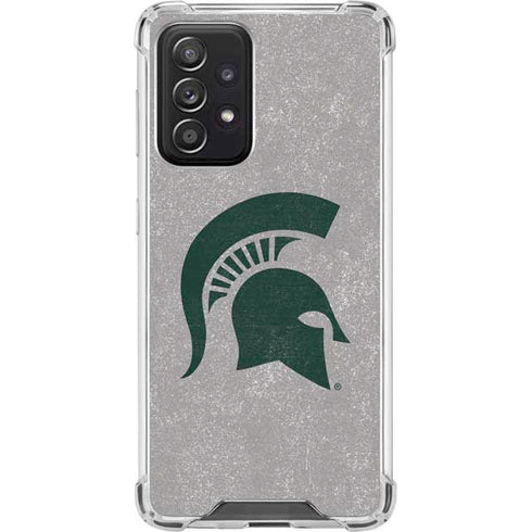 Michigan State University Grey Spartans Logo Galaxy A52 5G Clear Case