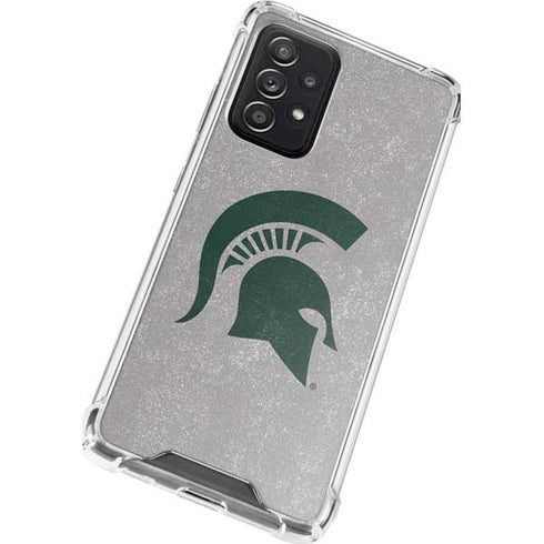 Michigan State University Grey Spartans Logo Galaxy A52 5G Clear Case
