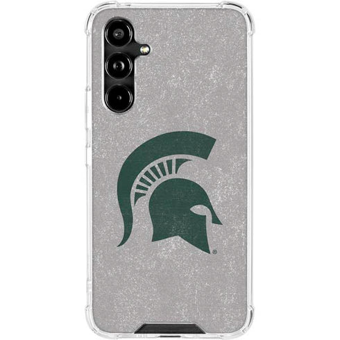 Michigan State University Grey Spartans Logo Galaxy A54 5G Clear Case