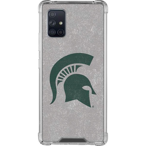 Michigan State University Grey Spartans Logo Galaxy A71 5G Clear Case