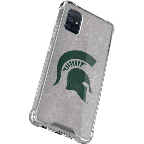 Michigan State University Grey Spartans Logo Galaxy A71 5G Clear Case