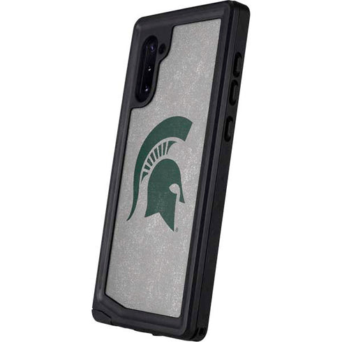 Michigan State University Grey Spartans Logo Galaxy Note 10 Waterproof Case