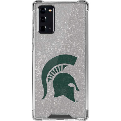 Michigan State University Grey Spartans Logo Galaxy Note20 5G Clear Case