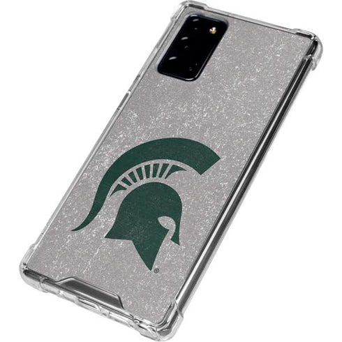 Michigan State University Grey Spartans Logo Galaxy Note20 5G Clear Case