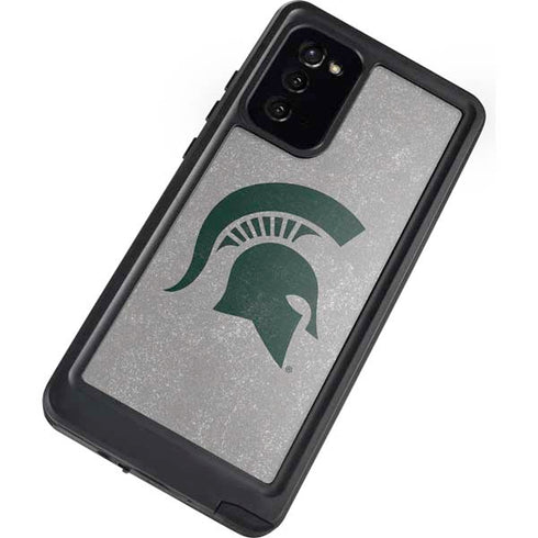 Michigan State University Grey Spartans Logo Galaxy Note20 5G Waterproof Case